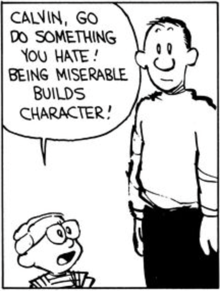Preview: comic-style character building illustration (opens full essay).